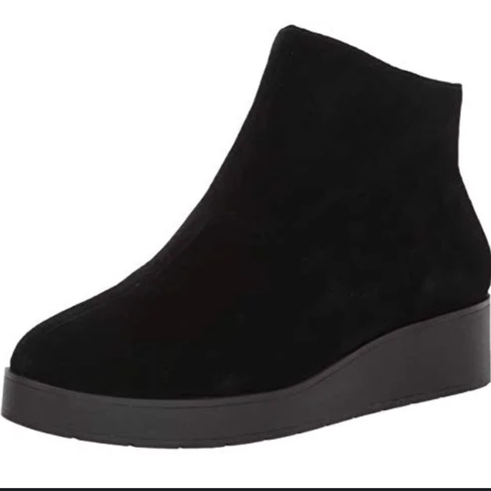 Lucky Brand Karmeya suede wedge bootie 8M
